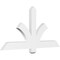 Ekena Millwork Redmond Architectural Grade PVC Gable Bracket, 48"W x 24"H x 2"D x 4"F, 12/12 Pitch GBP048X24X0204RED00 - alternate 1